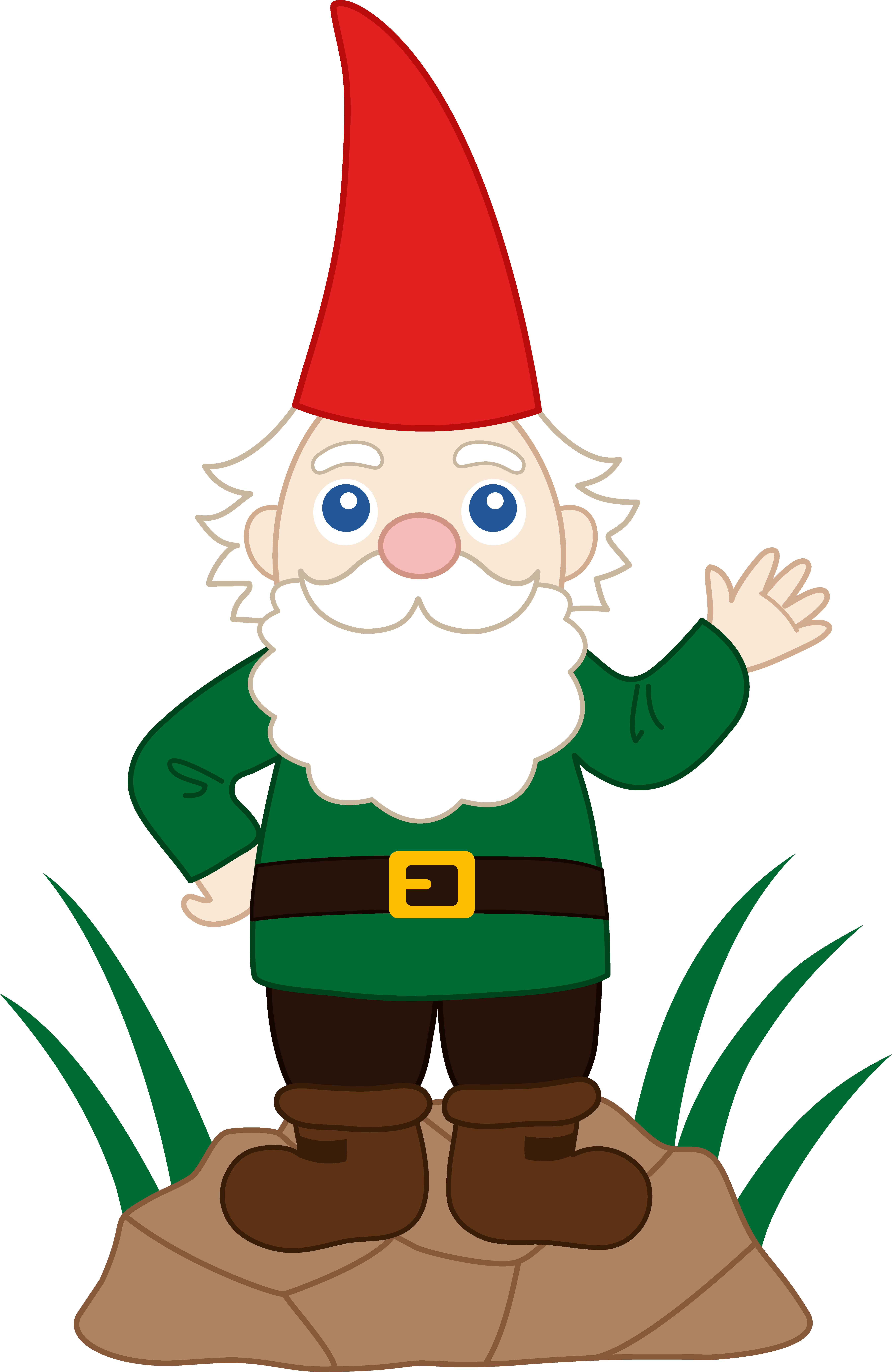 Friendly Garden Gnome - Gnome Drawing (5377x8270)