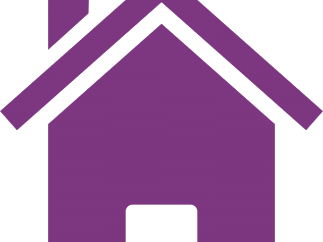 House Clipart Purple - Purple House Clipart (640x480)