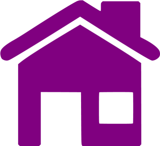 Hosue Clipart Purple - Home Icon Png Brown (512x512)