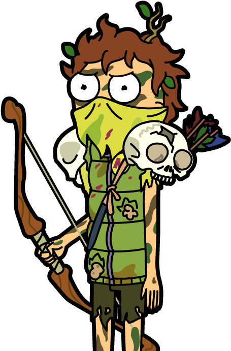 Survivor Morty - Pocket Mortys Png (469x702)