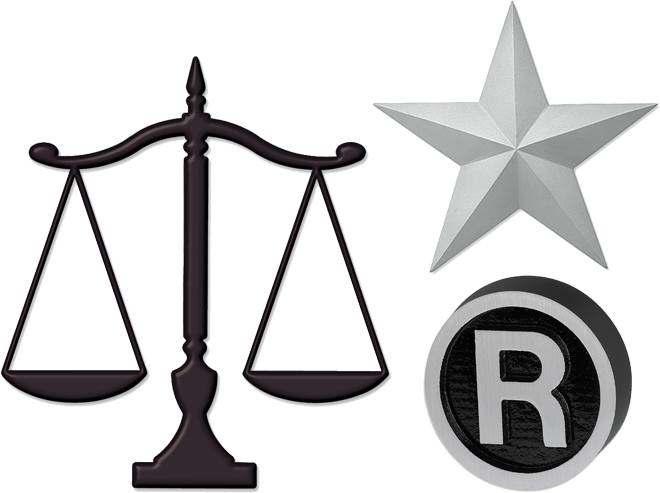 Cast Aluminum & Bronze Legal Symbols - Scales Of Justice Symbol (687x514)