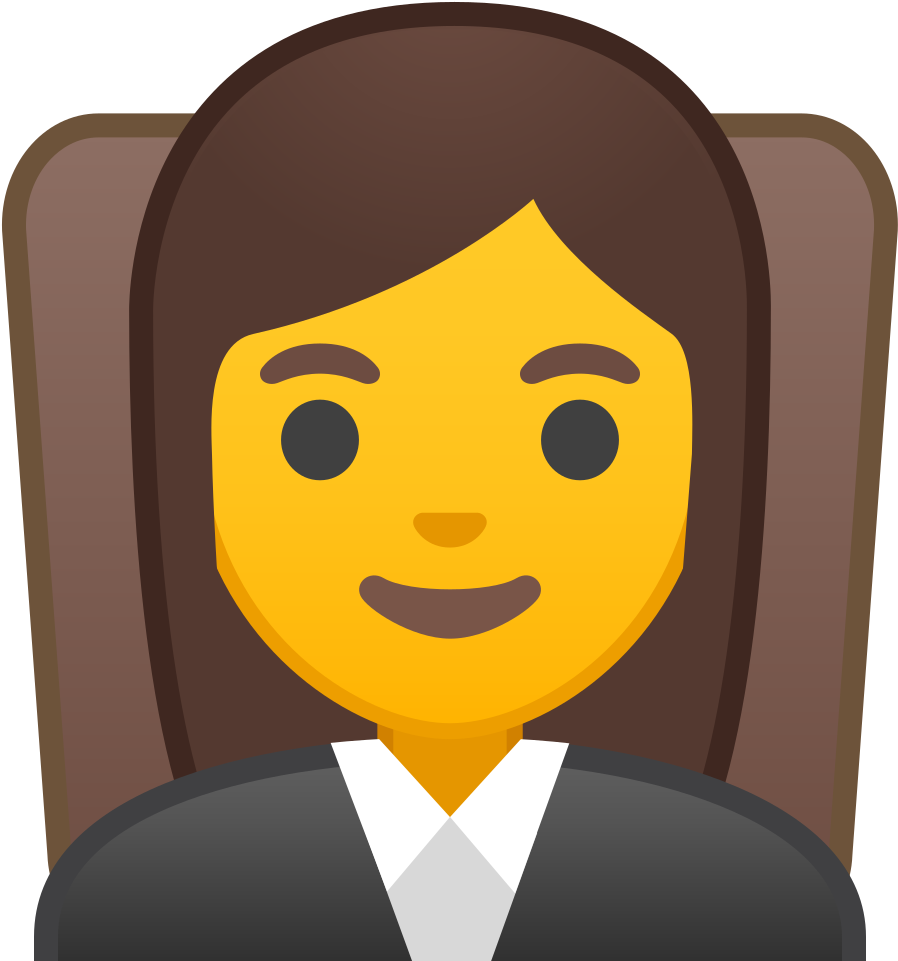 Woman Judge Icon - Emoji De Juez (1024x1024)