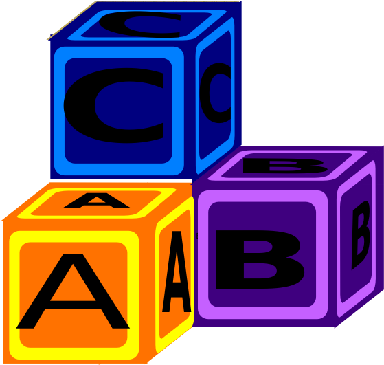 Blocks At School Clip Art (600x530)