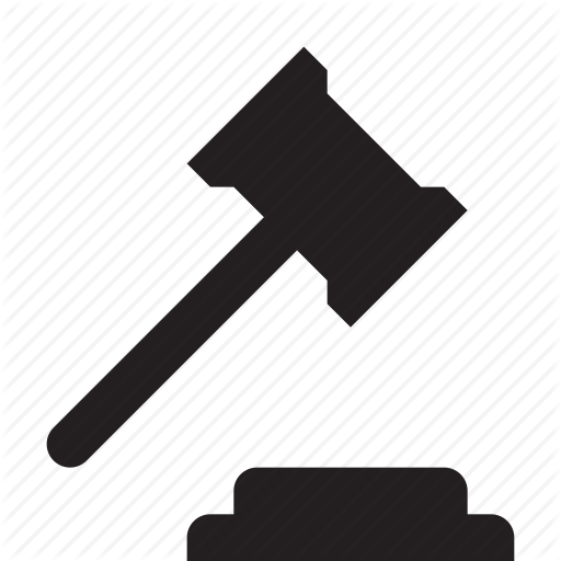 Clipart - Judge Hammer Pixel Art (512x512)