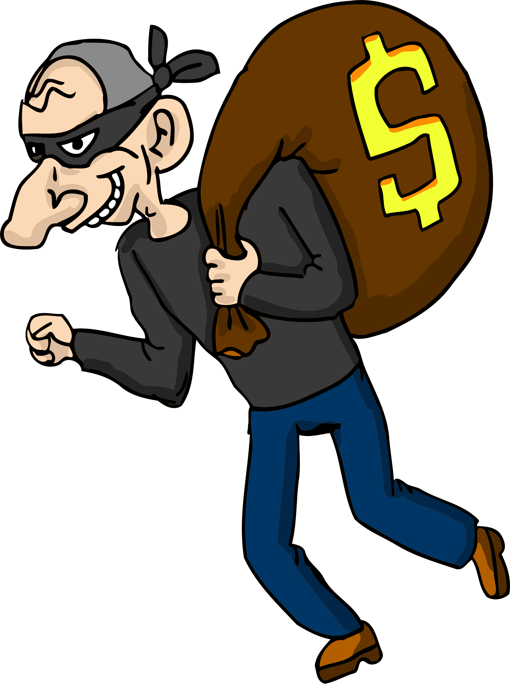 Big Image - Thief Clipart (1776x2379)