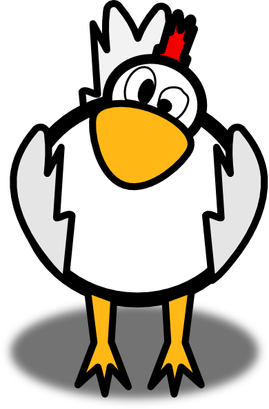 Crazy Chicken Clipart - Crazy Chicken Clip Art (390x592)