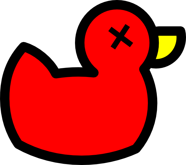 Clipart Dead Duck (600x534)