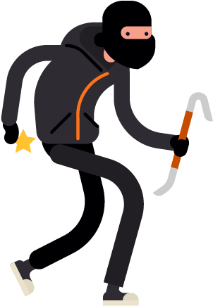 Thief, Robber Png - Robbery (331x475)