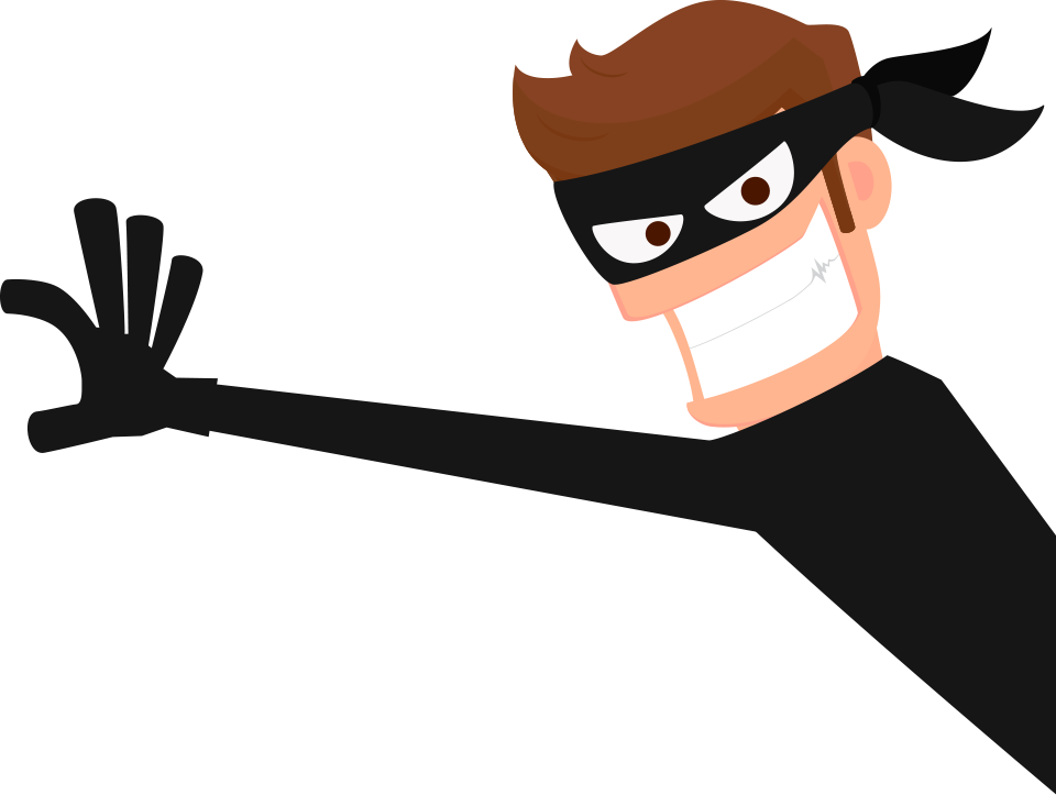 Thief, Robber Png - Wallet Stolen Cartoon (960x723)