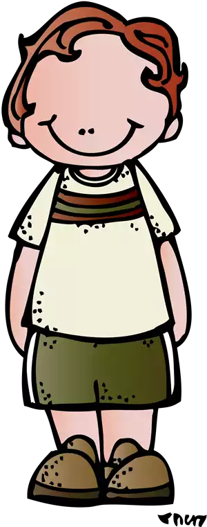 Children Clipart, School Clipart, Clip Art, Niños Anime, - Melonheadz Boy Clipart (300x761)