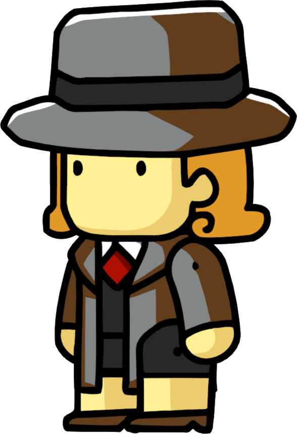 Pictures Of A Detective Clipartsco - Scribblenauts Blonde Girl (588x858)