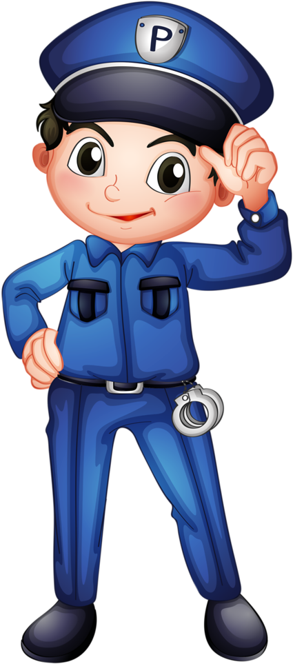 Manualidades - Police Officer Clipart Png (436x1024)