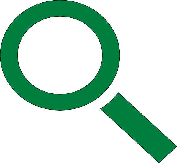 Magnifying Glass Clipart Clip Art Vector Clip Art Online - Magnifying Glass Icon Green (600x553)