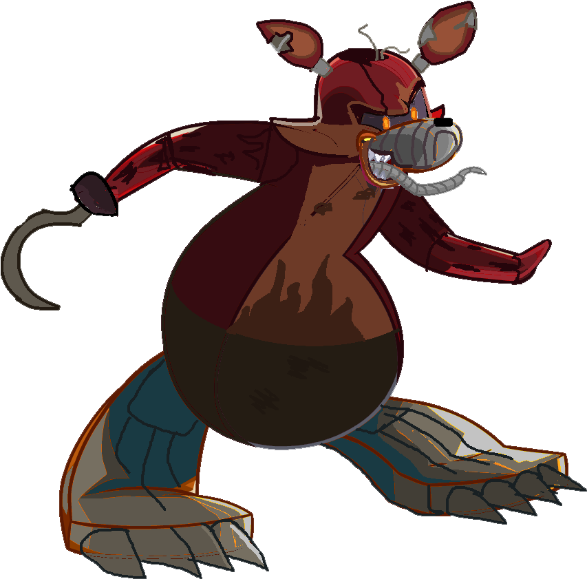 Nightmare Foxy Png - Foxy Png (854x858)