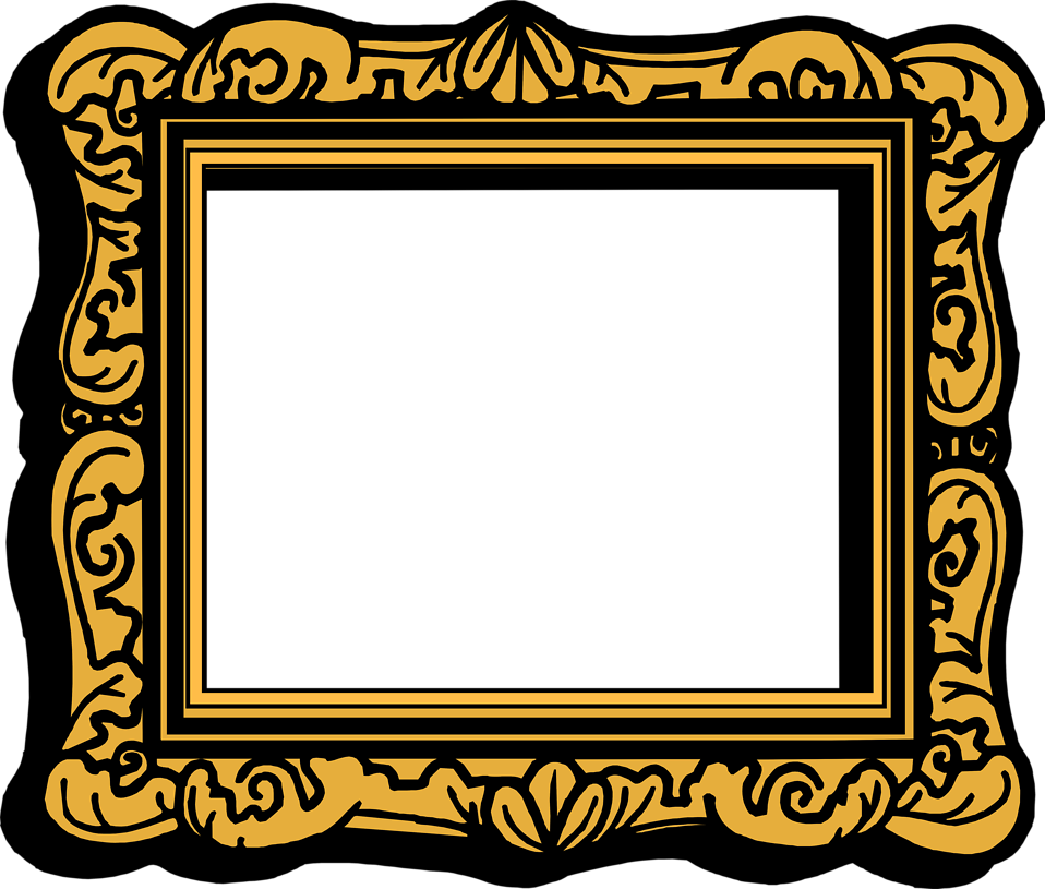 Empty Picture Frame Clip Art - Clip Art Photo Frame (958x815)
