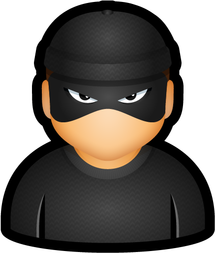 Thief, Robber Png - Bad User Icon (512x512)