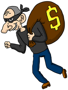 Thief, Steal, Thieve, Criminal, Crook - Thief Cartoon (512x340)