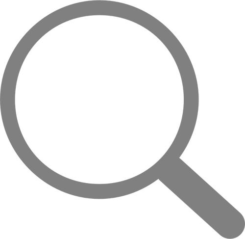 Magnifying Glass Clipart Black And White - Search Icon Transparent (500x487)