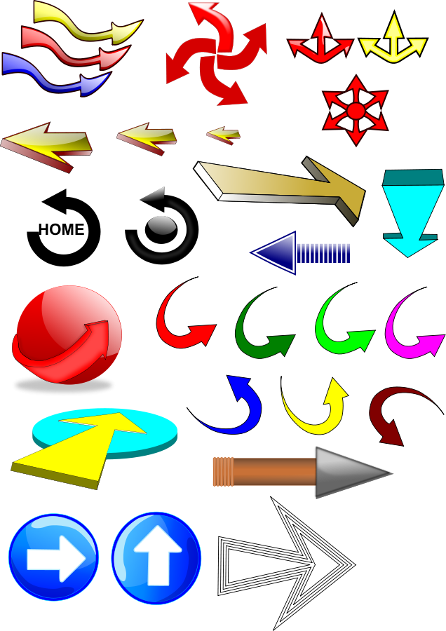 Arrow Clipart, Vector Clip Art Online, Royalty Free - Arrow (636x900)