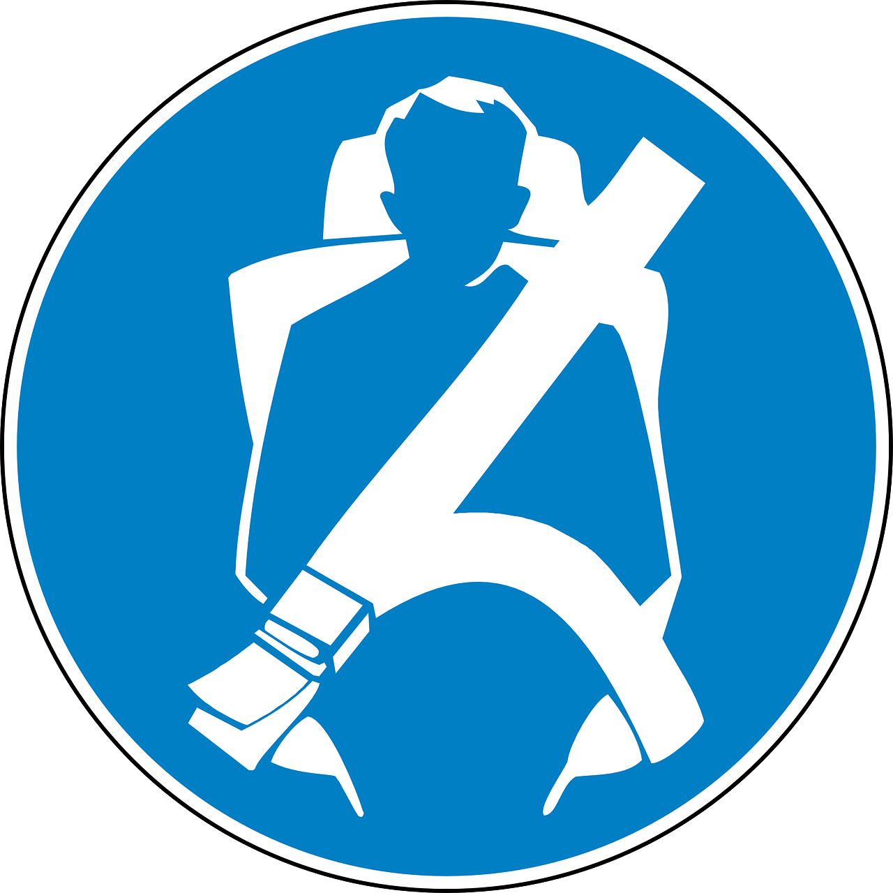 Seat Belt 98575 960 - Wearing Safety Belt Sign (1280x1280)