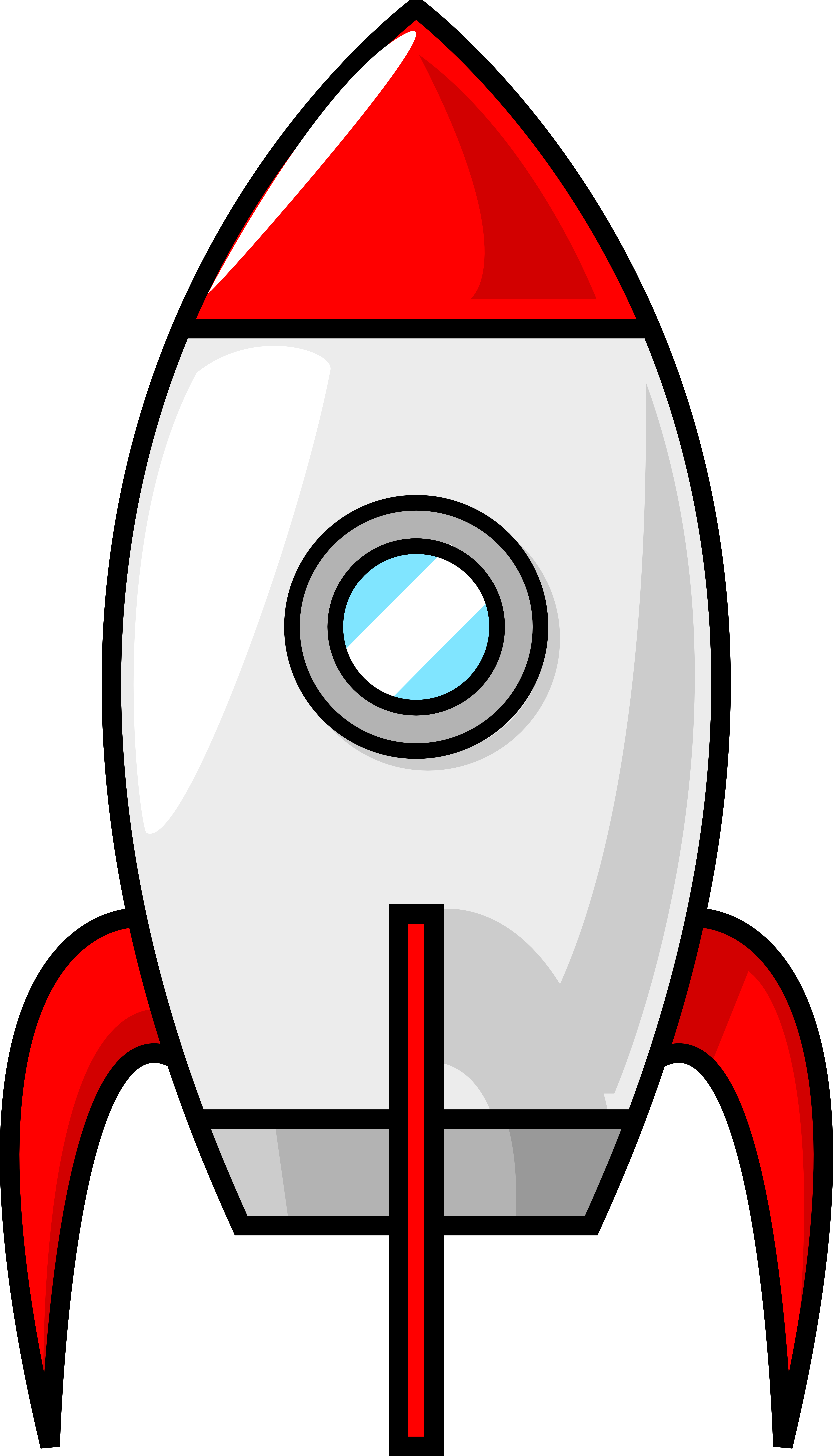 Rocket Clipart - Cartoon Rocket (3333x5829)