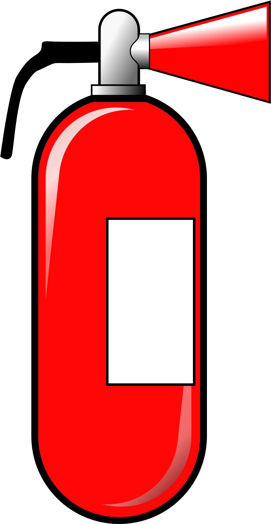 Onlinelabels Clip Art - Cartoon Fire Extinguisher (1691x2400)
