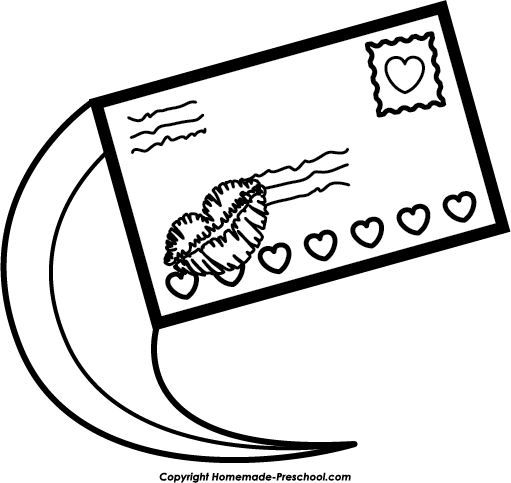 Mail Delivery Clipart - Mail Clip Art Black And White (511x483)