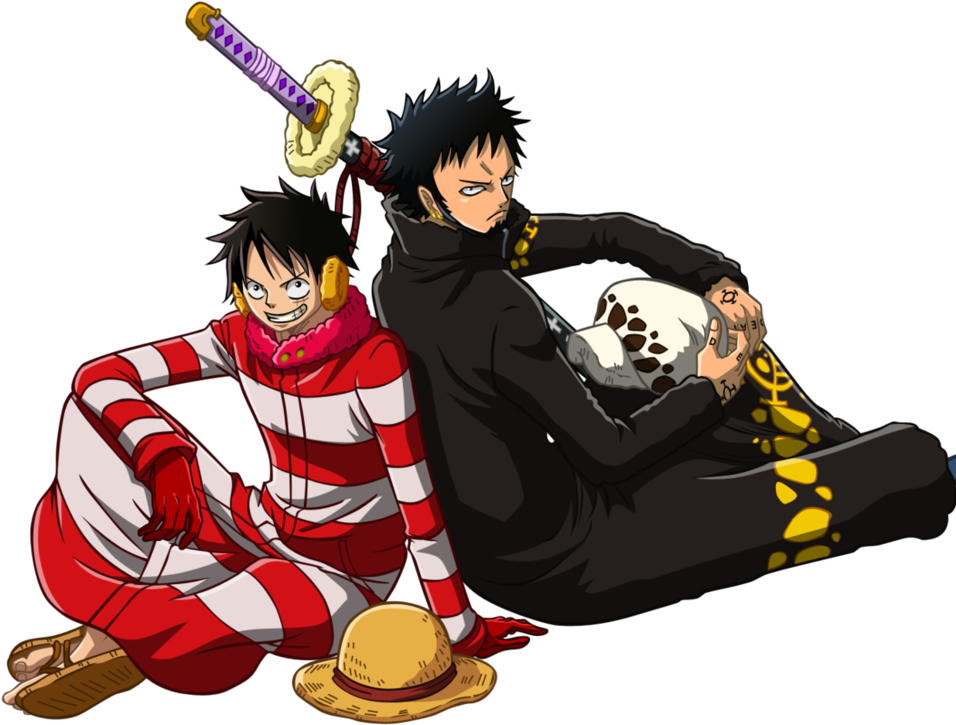 Luffy And Law By Narusailor - Luffy Law (990x807)