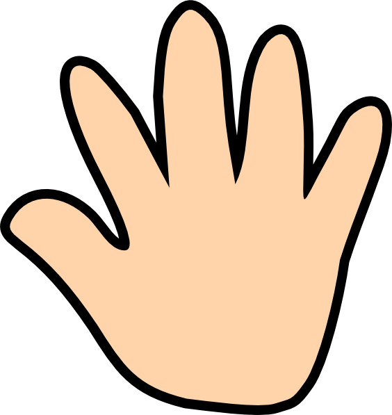 Right Clipart Left Hand - Skin Clipart (564x597)