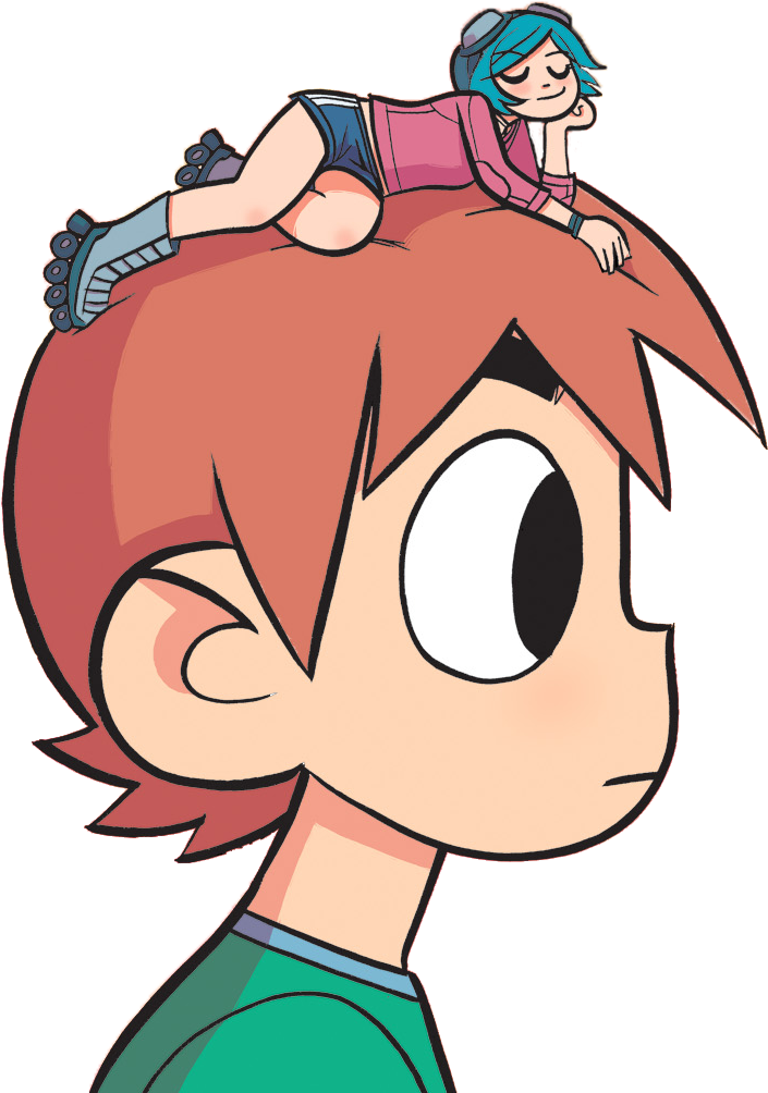 Scott Pilgrim With Ramona By Jailboticus - Scott Pilgrim Vs The World Comic (709x1063)