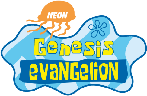 Spongebob Logo Clipart - Neon Genesis Evangelion Logo Meme (500x321)