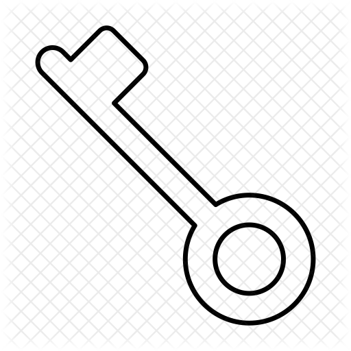 Keys Icon - Line Art (512x512)