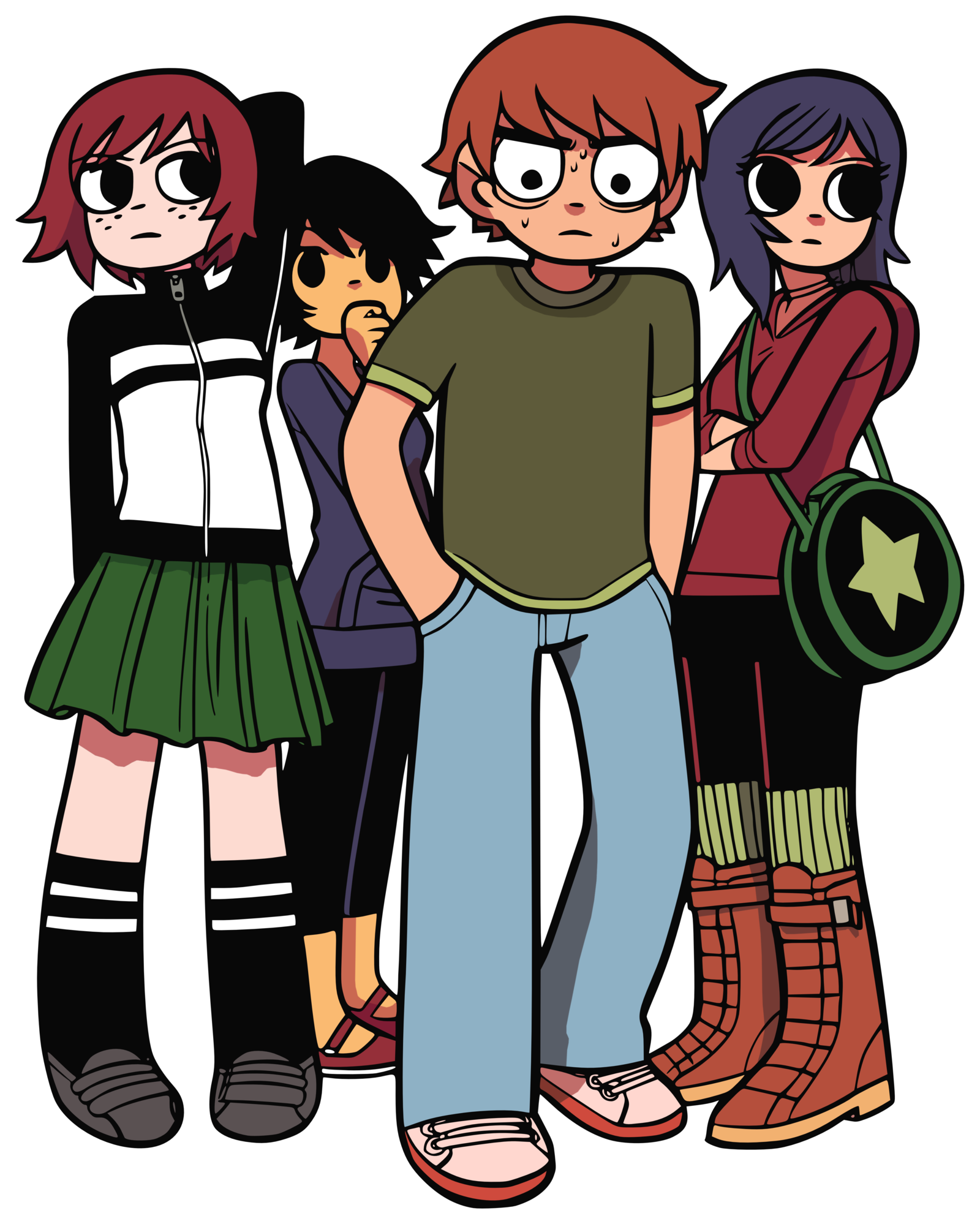 Scott Pilgrim Odds Ends True Colors By Jailboticus2 - Kim Scott Pilgrim Comic (1600x1998)