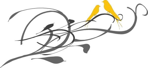 Wedding Label Lovebirds Svg Clip Arts 600 X 275 Px - Png Design For Wedding (600x275)