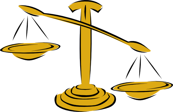 Old Fashioned Scales Clipart (600x388)