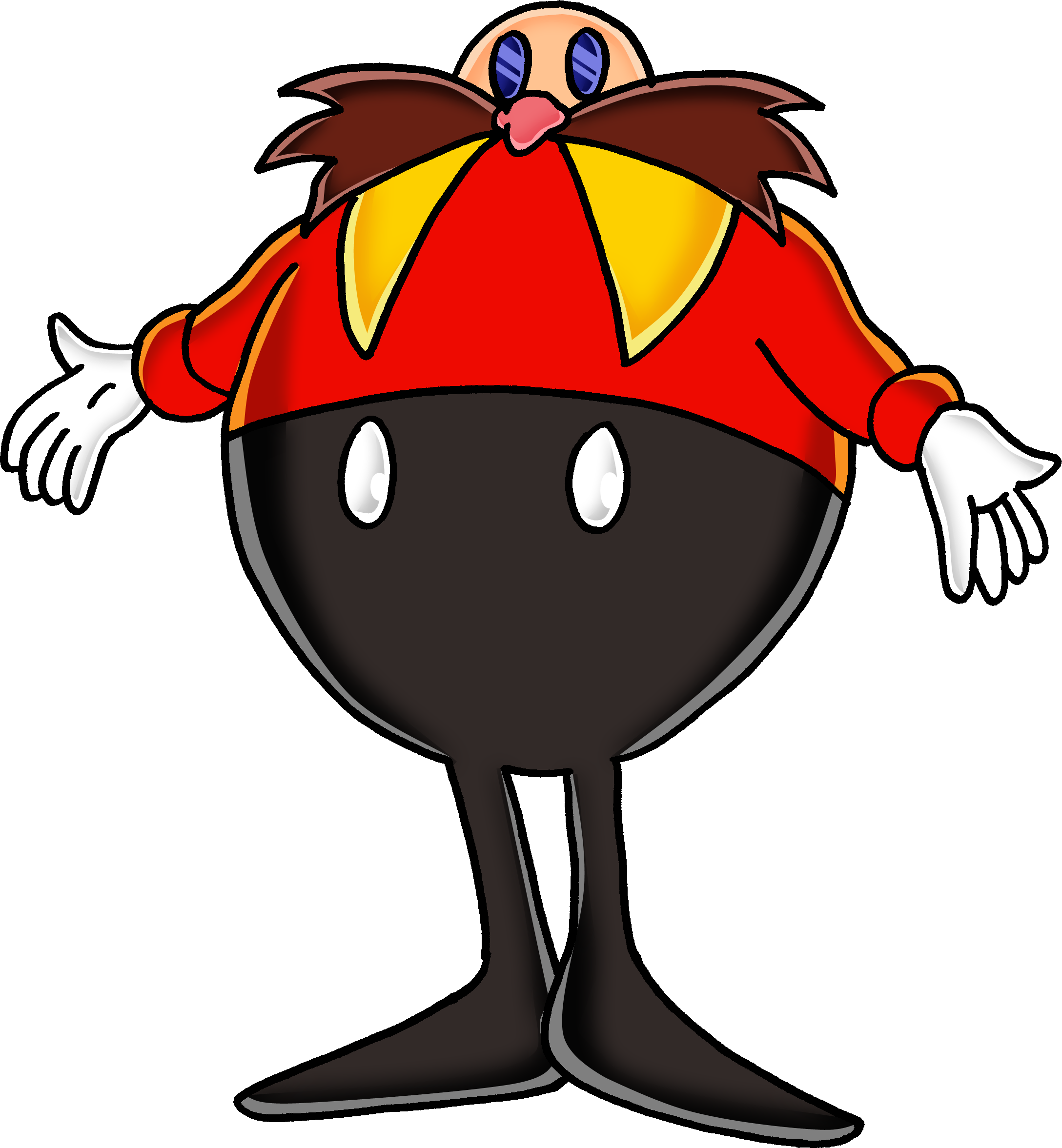 Classic Eggman - Sonic Mania Dr Eggman (2176x2353)