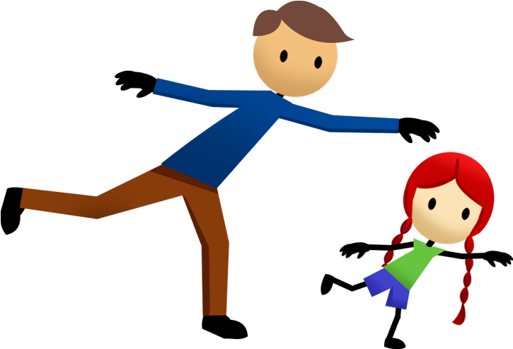 Balance Poses - Balance On One Foot Clipart (880x560)