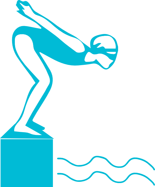Athlete Grils Swimming Clipart Cliparts And Others - Swimming Diving Clipart (512x617)