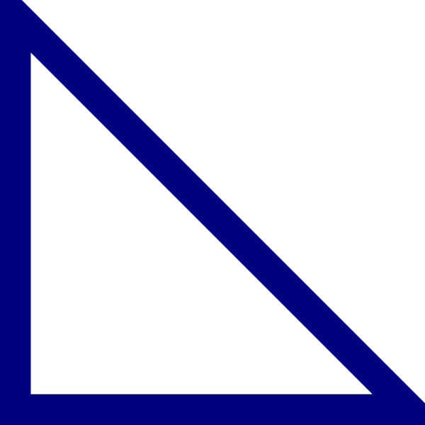 Right Triangle Clipart - Right Triangle Clip Art (600x600)