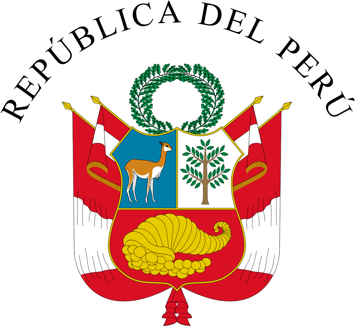 Gran Sello Del Estado Peruano Para Colorear (1310x1200)