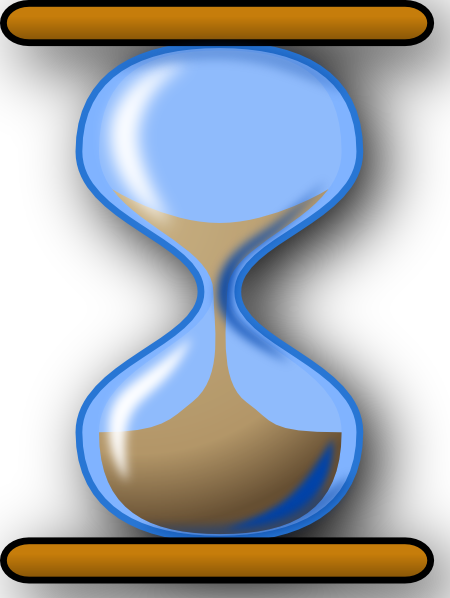 Free Vector Hourglass Clip Art - Hourglass Animated Gif (450x598)