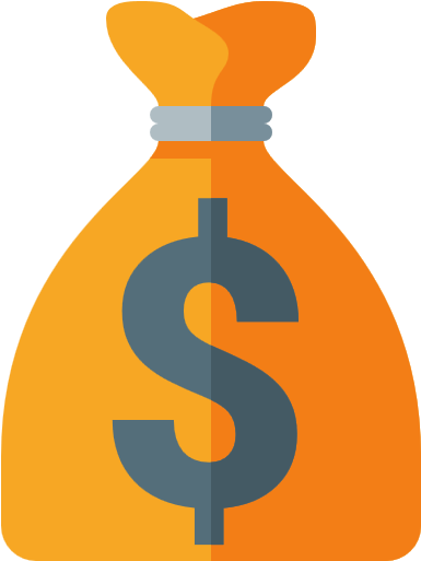 Money Bag With Dollar Sign - Money Bag Icon Euro (512x512)