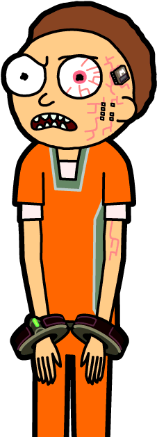 Prisoner Morty - Pocket Mortys Regular Morty (300x650)