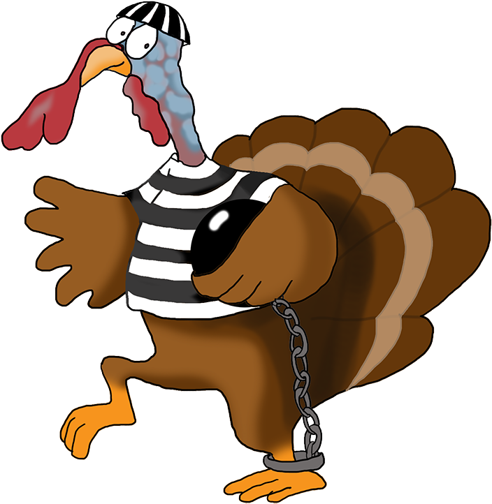 Thanksgiving Turkey Running Away - Turkey Running Away P Ng (744x756)