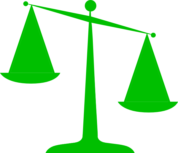 Scales Of Justice Clip Art (600x518)