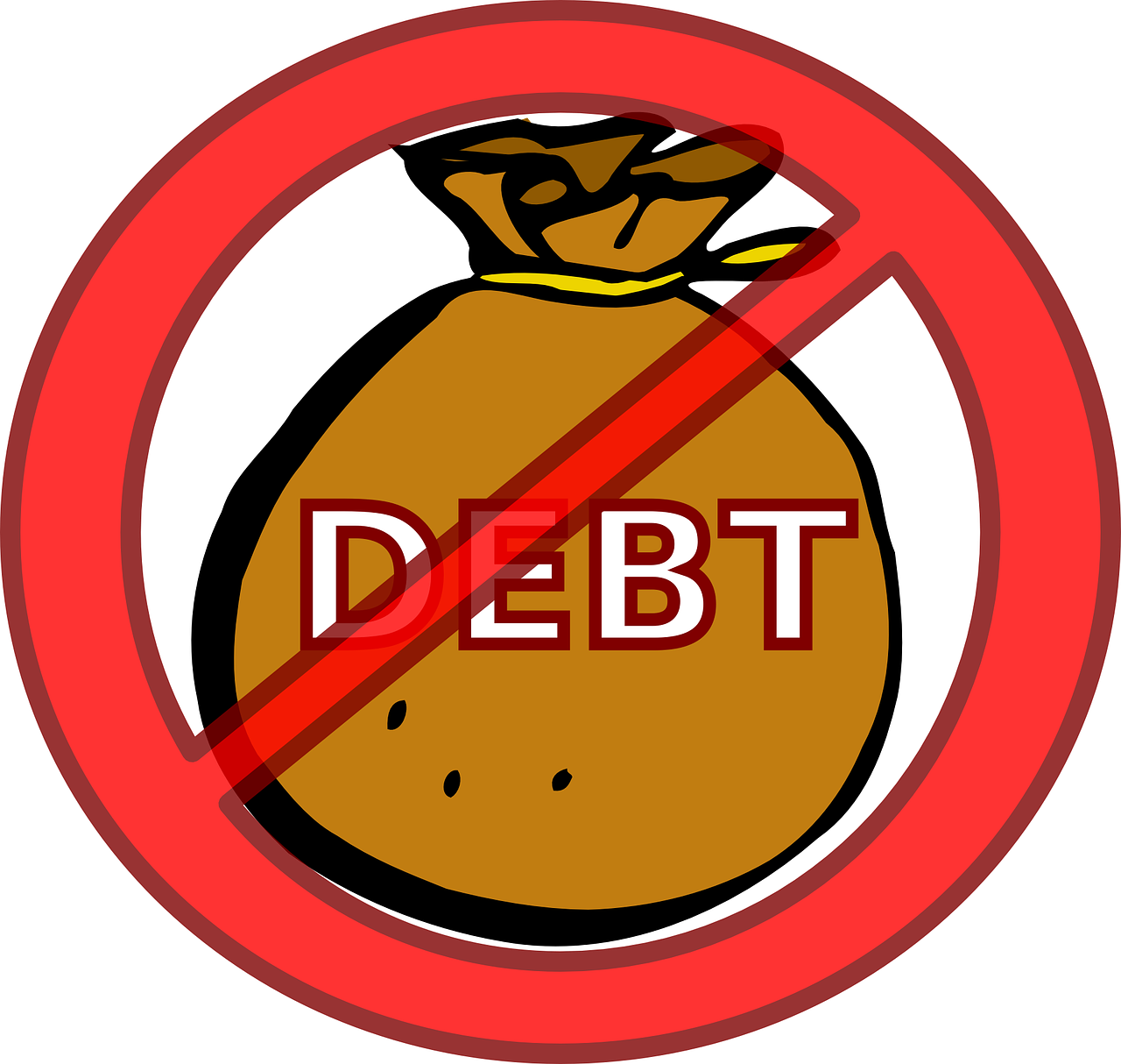 Dodd-frank's Terrible Excuse For Financial Reform Sadly - Paying Off Debt Clipart (1280x1214)