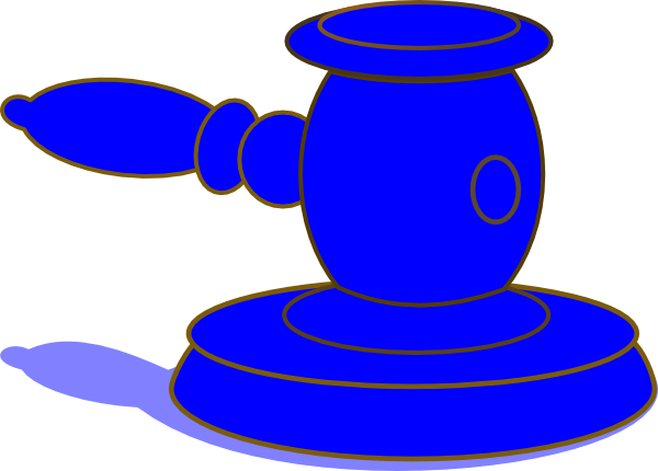 Clipart Info - Cartoon Judge Hammer (600x430)