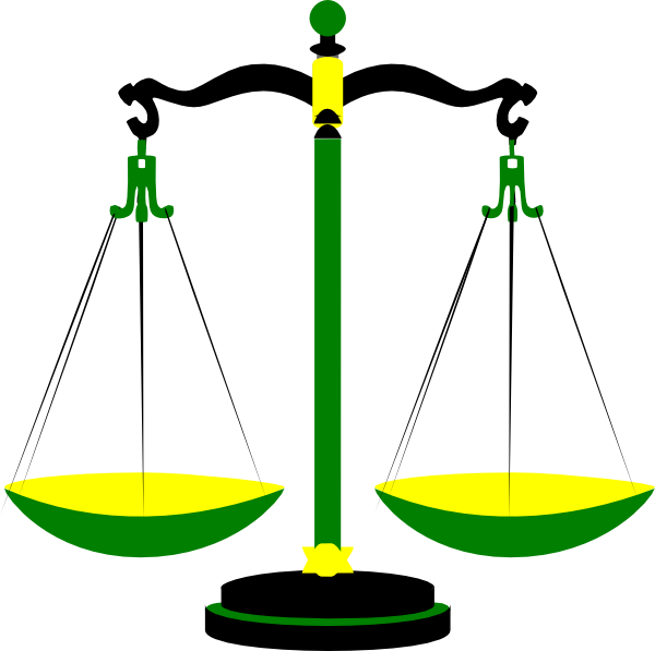 Scales Of Justice Clip Art (600x597)
