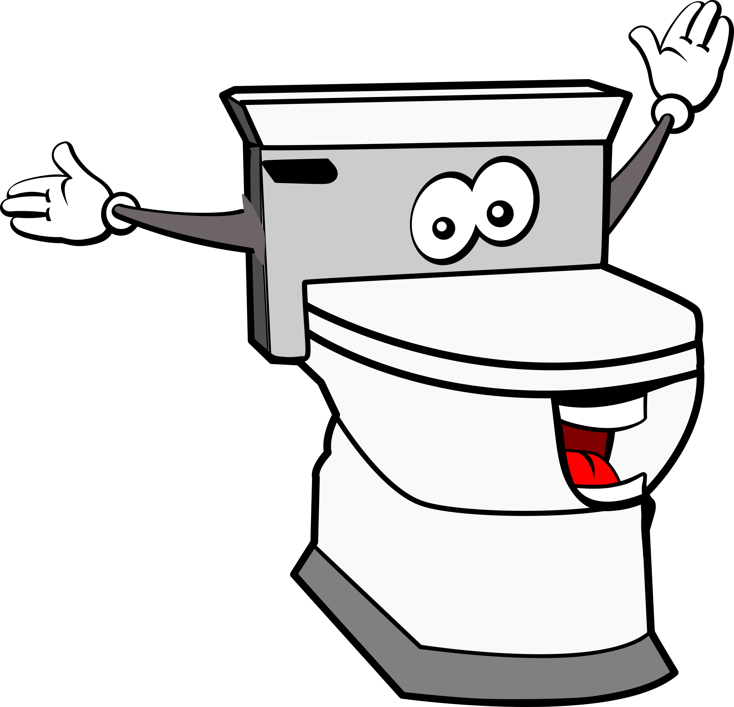 Toilet Clipart Transparent - Bild Toilette (2400x2310)