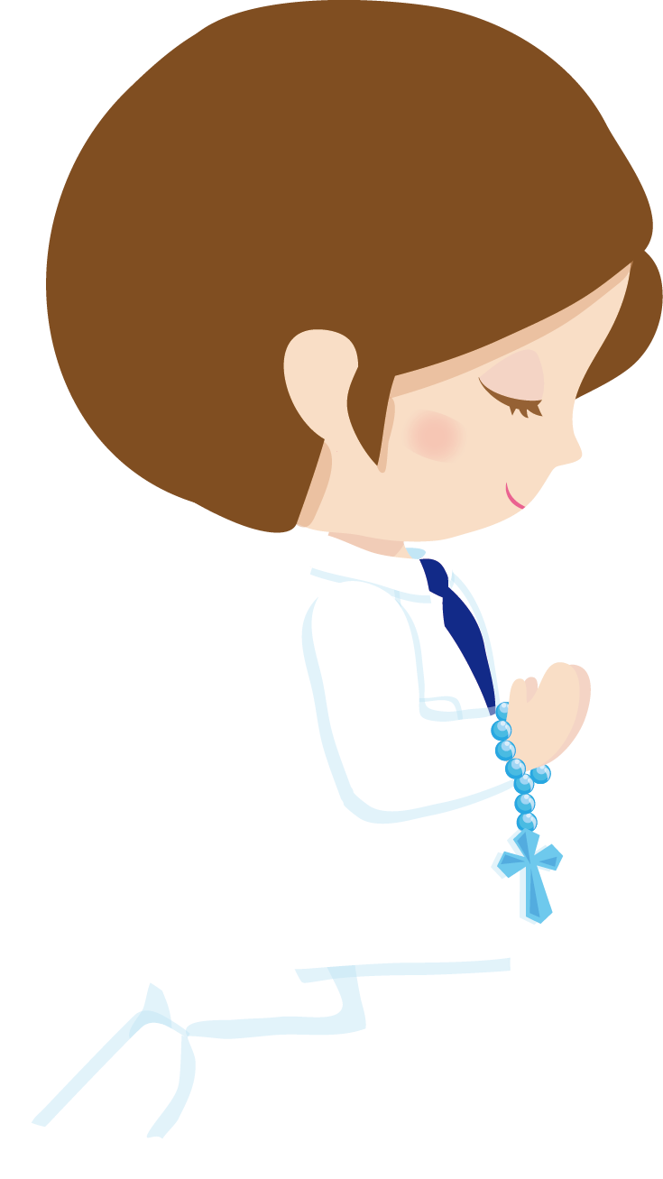 Dibujos Flores Png Para Scrap - Clip Art Of Communion Boy (735x1307)